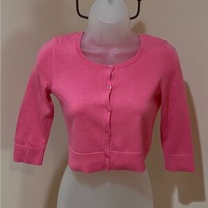 NWOT BEAUTIFUL VINTAGE LILLY PULITZER CAROLINE CARDIGAN XS CONFETTI PINK 🍉